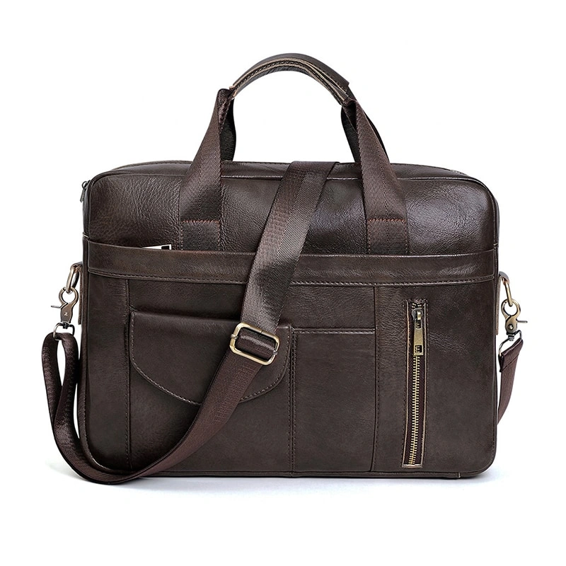 Quality Leather Tote for Men with Spacious High-end Laptop Compartment